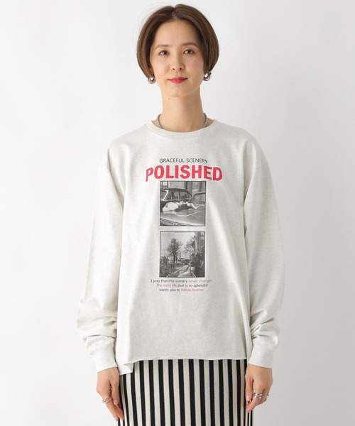 LEPSIM（レプシィム）の「アソートロゴプルオーバー　992086（Tシャツ/カットソー・レディース・イエロー/オフホワイト/グレー・FREE）」の22枚目の写真