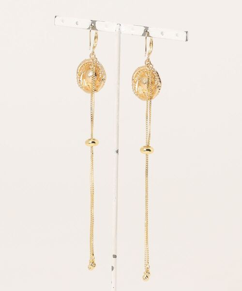tone(トーン)の「【Astyle】pearlgoldチェーンステンレスピアス(MA)(ピアス(両耳用)・レディース・ゴールド・FREE)」の5枚目の写真