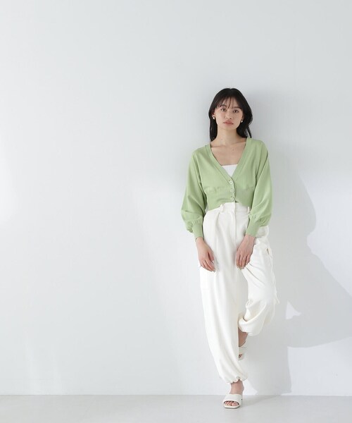 NATURAL BEAUTY BASIC（ナチュラルビューティーベーシック）の「◇２ＷＡＹカーゴパンツ（カーゴパンツ・レディース・オフホワイト/グレー/ブラック・MEDIUM/SMALL）」の11枚目の写真