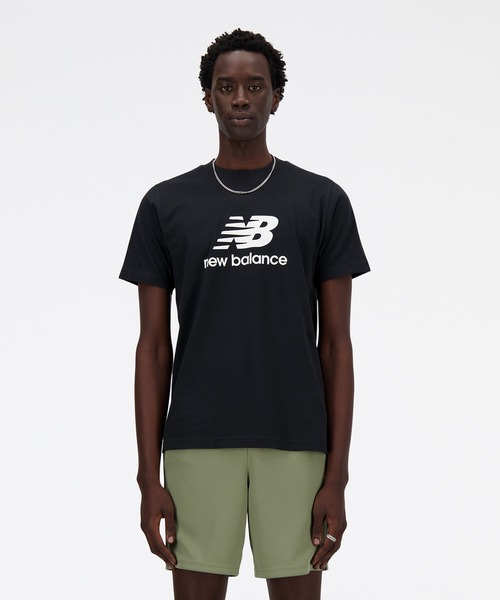 NEW BALANCE(ニューバランス)の「New Balance Stacked Logo ショートスリーブTシャツ(Tシャツ/カットソー・メンズ・ブラック/ネイビー/ホワイト/ライトグレー/レッド・SMALL/MEDIUM/LARGE/X-LARGE/XX-LARGE/XXX-LARGE)」の2枚目の写真