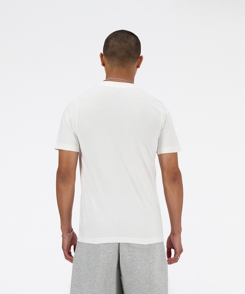 NEW BALANCE(ニューバランス)の「New Balance Stacked Logo ショートスリーブTシャツ(Tシャツ/カットソー・メンズ・ブラック/ネイビー/ホワイト/ライトグレー/レッド・SMALL/MEDIUM/LARGE/X-LARGE/XX-LARGE/XXX-LARGE)」の7枚目の写真