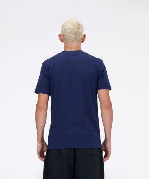 NEW BALANCE(ニューバランス)の「New Balance Stacked Logo ショートスリーブTシャツ(Tシャツ/カットソー・メンズ・ブラック/ネイビー/ホワイト/ライトグレー/レッド・SMALL/MEDIUM/LARGE/X-LARGE/XX-LARGE/XXX-LARGE)」の18枚目の写真