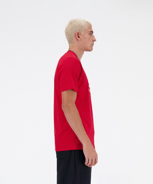 NEW BALANCE(ニューバランス)の「New Balance Stacked Logo ショートスリーブTシャツ(Tシャツ/カットソー・メンズ・ブラック/ネイビー/ホワイト/ライトグレー/レッド・SMALL/MEDIUM/LARGE/X-LARGE/XX-LARGE/XXX-LARGE)」の21枚目の写真