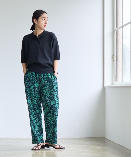 coen（コーエン）の「サラコ5分袖ポロサマーニット（ニット/セーター・レディース・ブラック/グレー/モカ・M/L）」の8枚目の写真