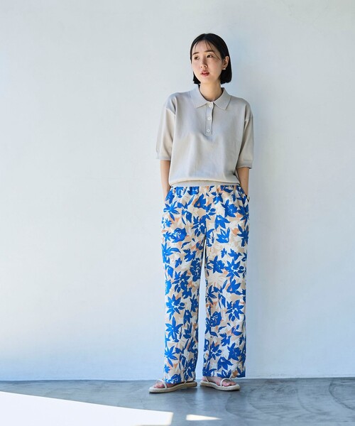 coen（コーエン）の「サラコ5分袖ポロサマーニット（ニット/セーター・レディース・ブラック/グレー/モカ・M/L）」の14枚目の写真