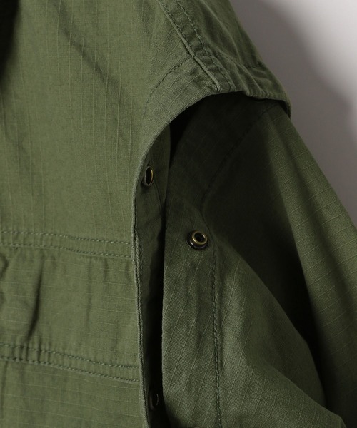 BAYFLOW（ベイフロー）の「2WAYミリタリージャケット（ミリタリージャケット・レディース・カーキ・MEDIUM/SMALL）」の17枚目の写真