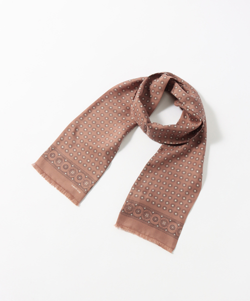 Fratelli Luigi（フラテッリルイージ）の「【Fratelli Luigi / フラテッリ ルイージ】Paisley Like Dot Scarf（バンダナ/スカーフ・メンズ・ネイビー/ピンク・FREE）」の2枚目の写真