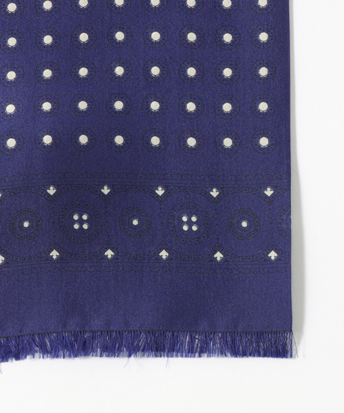 Fratelli Luigi（フラテッリルイージ）の「【Fratelli Luigi / フラテッリ ルイージ】Paisley Like Dot Scarf（バンダナ/スカーフ・メンズ・ネイビー/ピンク・FREE）」の4枚目の写真