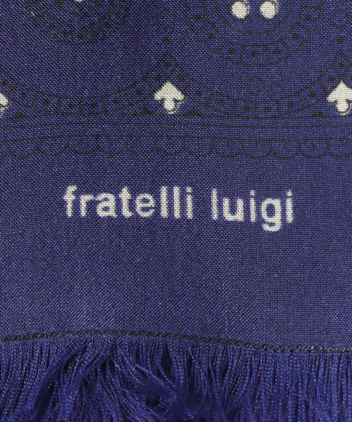 Fratelli Luigi（フラテッリルイージ）の「【Fratelli Luigi / フラテッリ ルイージ】Paisley Like Dot Scarf（バンダナ/スカーフ・メンズ・ネイビー/ピンク・FREE）」の5枚目の写真