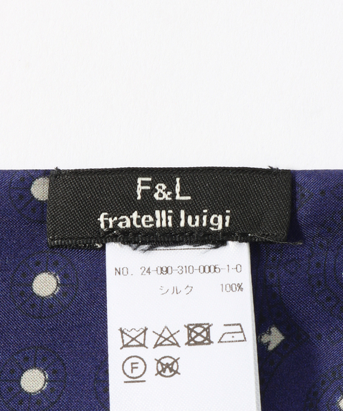 Fratelli Luigi（フラテッリルイージ）の「【Fratelli Luigi / フラテッリ ルイージ】Paisley Like Dot Scarf（バンダナ/スカーフ・メンズ・ネイビー/ピンク・FREE）」の6枚目の写真