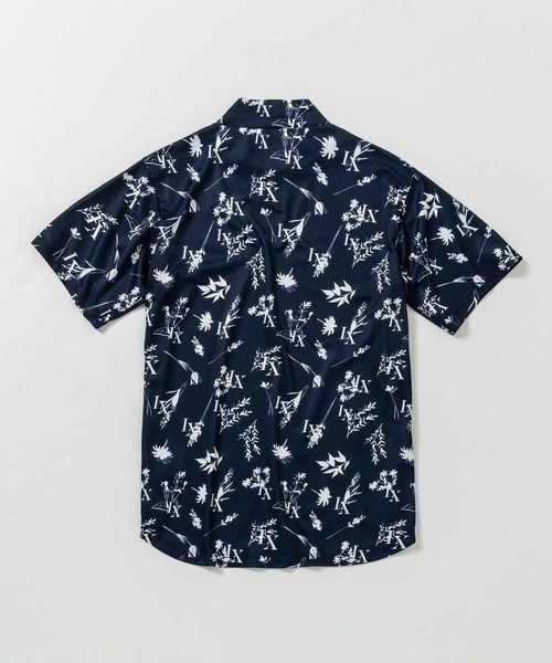 LUXEAKMPLUS 24SS ボタニカル半袖モックネックTシャツ ゴルフ セール】LUXEAKMPLUS(リュクスエイケイエムプラス)ゴルフ