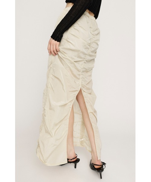 SLY（スライ）の「【2サイズ展開】I LINE GATHER SK アイライン ギャザー スカート（スカート・レディース・アイボリー/ブラック/ライトピンク・1/2）」の8枚目の写真