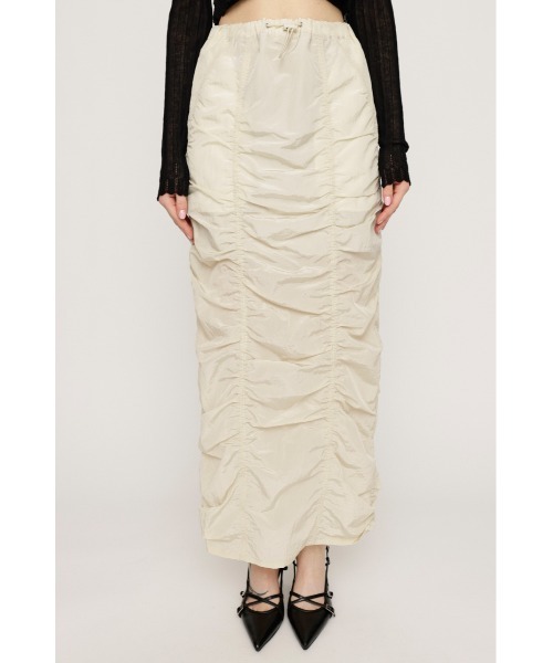 SLY（スライ）の「【2サイズ展開】I LINE GATHER SK アイライン ギャザー スカート（スカート・レディース・アイボリー/ブラック/ライトピンク・1/2）」の9枚目の写真