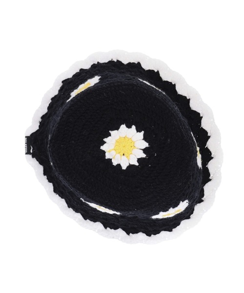 MILKFED.（ミルクフェド）の「FLORAL KNIT HAT（ハット・レディース・ブラック/ベージュ/ライトパープル・ONE SIZE）」の12枚目の写真