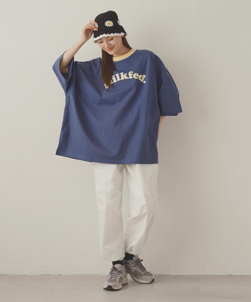 MILKFED.（ミルクフェド）の「FLORAL KNIT HAT（ハット・レディース・ブラック/ベージュ/ライトパープル・ONE SIZE）」の16枚目の写真