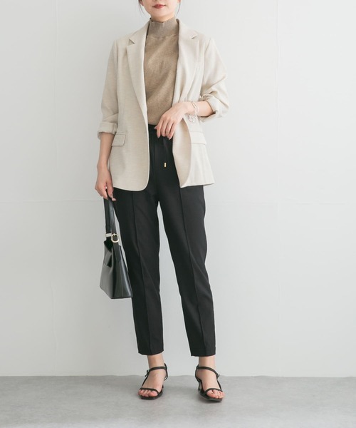 URBAN RESEARCH ROSSO WOMEN（アーバンリサーチ　ロッソ）の「ウォッシャブルイージーテーパードパンツ（その他パンツ・レディース・ブラック/グレー系その他/イエロー系その他・FREE）」の7枚目の写真