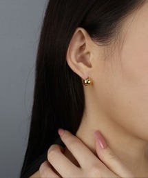 【金属アレルギー対応】 ワンタッチ ミニ ボールピアス / サージカルステンレス 316L