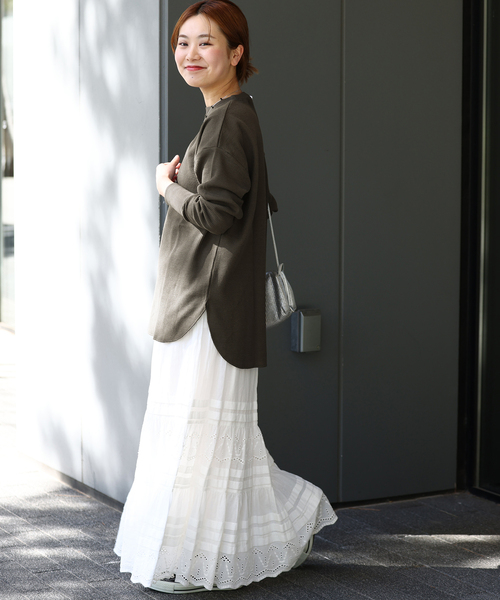 JOURNAL STANDARD relume（ジャーナルスタンダード　レリューム）の「《追加》TCワッフルオーバーサイズロングスリーブTシャツ（Tシャツ/カットソー・レディース・ライトグレー/ピンク/チャコールグレー/ライトブルー/ストーン・FREE）」の7枚目の写真