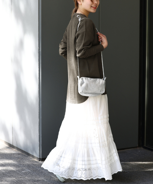 JOURNAL STANDARD relume（ジャーナルスタンダード　レリューム）の「《追加》TCワッフルオーバーサイズロングスリーブTシャツ（Tシャツ/カットソー・レディース・ライトグレー/ピンク/チャコールグレー/ライトブルー/ストーン・FREE）」の8枚目の写真