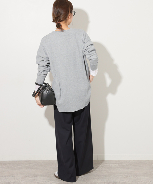 JOURNAL STANDARD relume（ジャーナルスタンダード　レリューム）の「《追加》TCワッフルオーバーサイズロングスリーブTシャツ（Tシャツ/カットソー・レディース・ライトグレー/ピンク/チャコールグレー/ライトブルー/ストーン・FREE）」の17枚目の写真