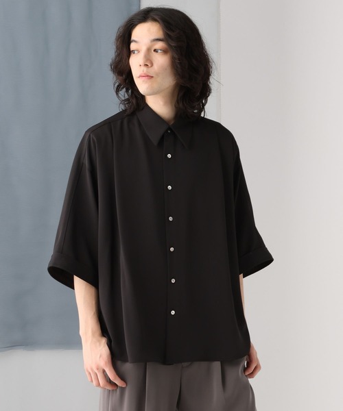 HARE（ハレ）の「【SET UP対応】DABOルーズシャツSS(HARE)（シャツ/ブラウス・メンズ・ホワイト/パープル/ブラック/グリーン・SMALL/MEDIUM）」の5枚目の写真