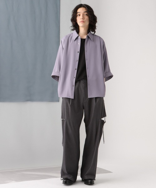 HARE（ハレ）の「【SET UP対応】DABOルーズシャツSS(HARE)（シャツ/ブラウス・メンズ・ホワイト/パープル/ブラック/グリーン・SMALL/MEDIUM）」の22枚目の写真