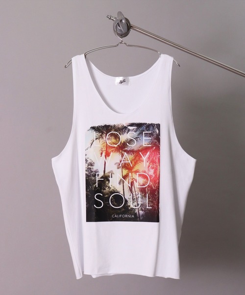 BAYBLO（ベイブロ）の「(BB)【ユニセックス】サマー グラフィック ストレッチ タンクトップ（タンクトップ・メンズ・ベージュ/ブラック/オフホワイト・LARGE/MEDIUM）」の13枚目の写真