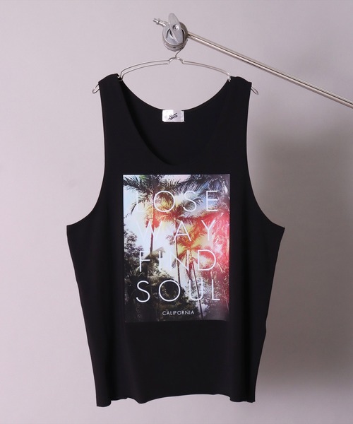 BAYBLO（ベイブロ）の「(BB)【ユニセックス】サマー グラフィック ストレッチ タンクトップ（タンクトップ・メンズ・ベージュ/ブラック/オフホワイト・LARGE/MEDIUM）」の15枚目の写真