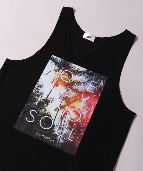 BAYBLO（ベイブロ）の「(BB)【ユニセックス】サマー グラフィック ストレッチ タンクトップ（タンクトップ・メンズ・ベージュ/ブラック/オフホワイト・LARGE/MEDIUM）」の11枚目の写真