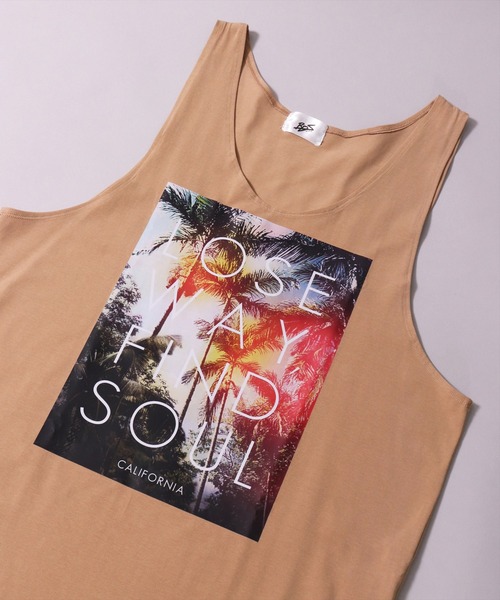 BAYBLO（ベイブロ）の「(BB)【ユニセックス】サマー グラフィック ストレッチ タンクトップ（タンクトップ・メンズ・ベージュ/ブラック/オフホワイト・LARGE/MEDIUM）」の12枚目の写真