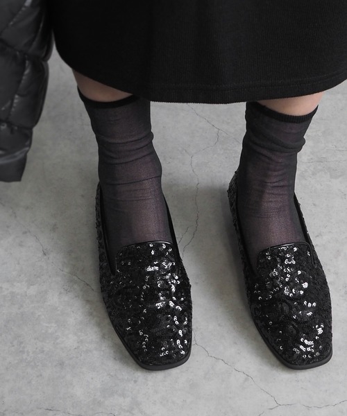 minia(ミニア)の「スパンコールオペラシューズ(パンプス・レディース・シルバー/ブラック/ゴールド・M/S/LL/L)」の1枚目の写真
