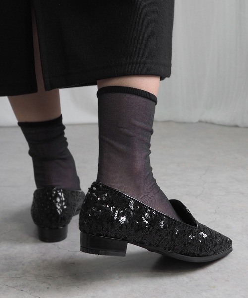 minia(ミニア)の「スパンコールオペラシューズ(パンプス・レディース・シルバー/ブラック/ゴールド・M/S/LL/L)」の5枚目の写真