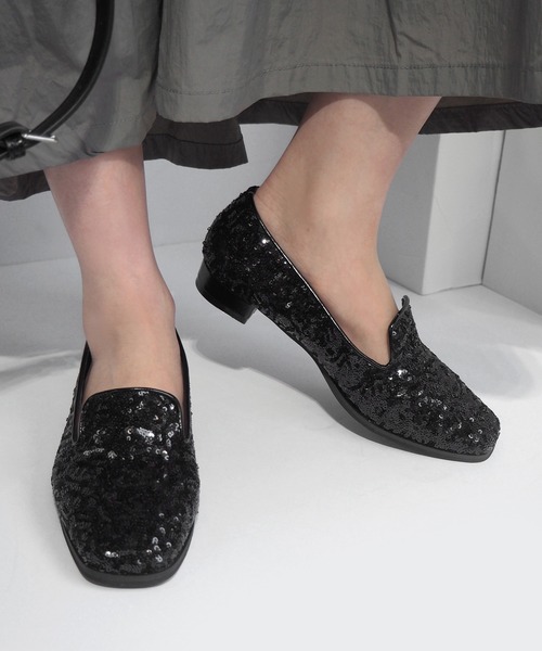 minia(ミニア)の「スパンコールオペラシューズ(パンプス・レディース・シルバー/ブラック/ゴールド・M/S/LL/L)」の12枚目の写真