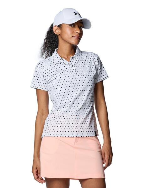 【セール】UAアイソチル モログラム ポロ（ゴルフ/レディース）（ポロシャツ）｜UNDER ARMOUR（アンダーアーマー）