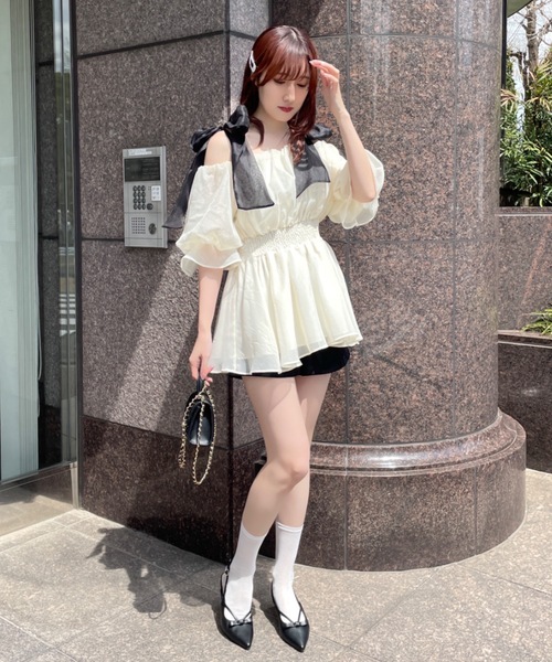 NOMAE チェックオフショルシャツチュニック セール】チェックオフショルシャツチュニック（ワンピース