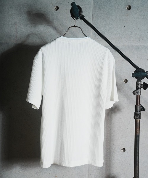 RATTLE TRAP(ラトルトラップ)の「ケーブルストライプジャガードTシャツ(Tシャツ/カットソー・メンズ・ブラック/ブルー/ホワイト・M/LL/L)」の10枚目の写真