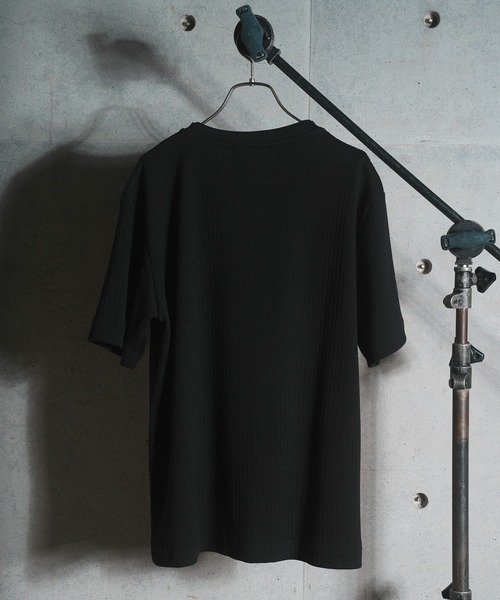RATTLE TRAP(ラトルトラップ)の「ケーブルストライプジャガードTシャツ(Tシャツ/カットソー・メンズ・ブラック/ブルー/ホワイト・M/LL/L)」の7枚目の写真