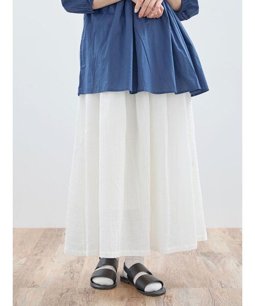 Samansa Mos2（サマンサ モスモス）の「柄アソートギャザースカート（スカート・レディース・イエロー/チャコールグレー/オフホワイト/ネイビー・F）」の7枚目の写真