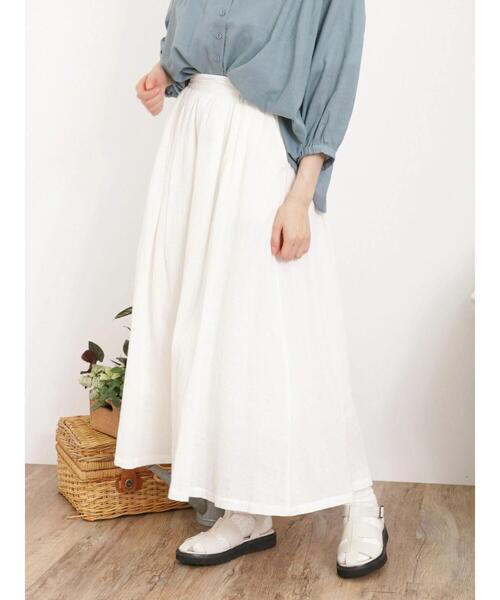 SM2 サマンサモスモス　スカート セール 柄アソートギャザースカート（オフホワイト⁄ブラック⁄ピンク