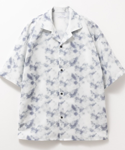 URBAN COLLECTION(アーバンコレクション)の「接触冷感とろみ総柄ポリトロシャツ(シャツ/ブラウス・メンズ・ブラック/ホワイト・XL/L/M/S)」の3枚目の写真