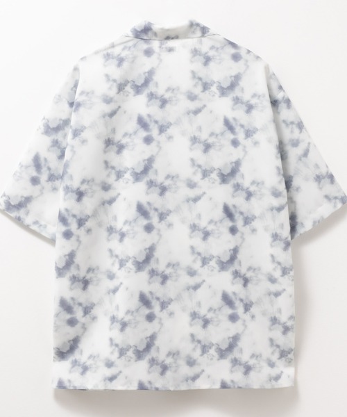 URBAN COLLECTION(アーバンコレクション)の「接触冷感とろみ総柄ポリトロシャツ(シャツ/ブラウス・メンズ・ブラック/ホワイト・XL/L/M/S)」の4枚目の写真
