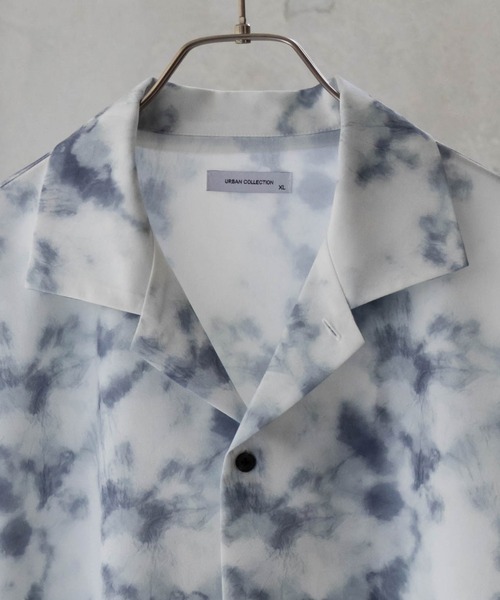 URBAN COLLECTION(アーバンコレクション)の「接触冷感とろみ総柄ポリトロシャツ(シャツ/ブラウス・メンズ・ブラック/ホワイト・XL/L/M/S)」の7枚目の写真