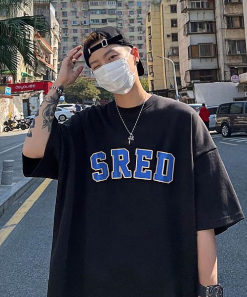 Anchor Smith(アンカー スミス)の「ビッグシルエット アーチロゴプリント 半袖Tシャツ(Tシャツ/カットソー・メンズ・ブラウン/グレー系1/グレー/ホワイト/ホワイト系1/ブラック系1・L/XL/M)」の4枚目の写真