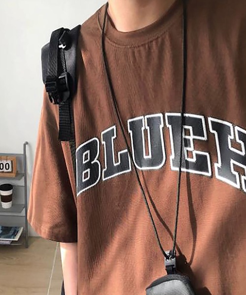 Anchor Smith(アンカー スミス)の「ビッグシルエット アーチロゴプリント 半袖Tシャツ(Tシャツ/カットソー・メンズ・ブラウン/グレー系1/グレー/ホワイト/ホワイト系1/ブラック系1・L/XL/M)」の18枚目の写真