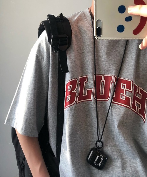 Anchor Smith(アンカー スミス)の「ビッグシルエット アーチロゴプリント 半袖Tシャツ(Tシャツ/カットソー・メンズ・ブラウン/グレー系1/グレー/ホワイト/ホワイト系1/ブラック系1・L/XL/M)」の11枚目の写真