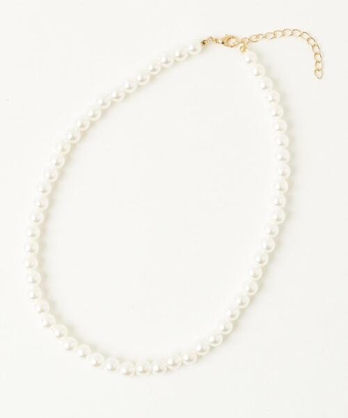 WEGO（ウィゴー）の「WEGO/ベーシックパールネックレス（ネックレス・レディース・オフホワイト・FREE）」の3枚目の写真