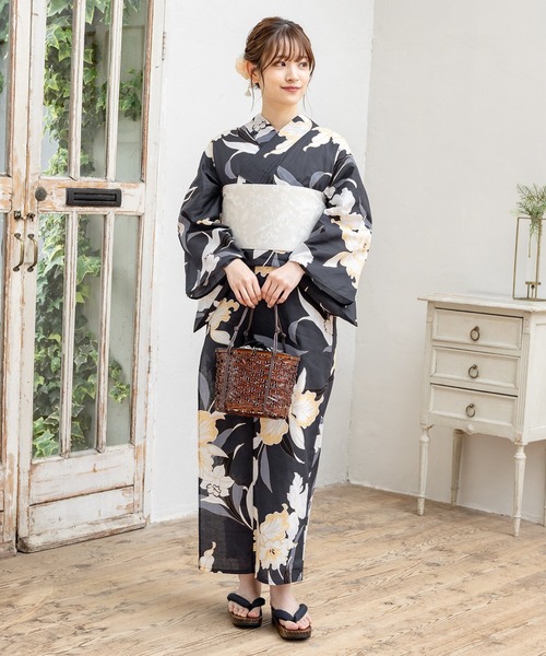 Honeys（ハニーズ）の「浴衣（浴衣・レディース・グレー/ホワイト系その他2/ブラック系その他/アイボリー/ベージュ/ホワイト系その他3/ライトグレー/ホワイト系その他/パープル系その他・F）」の15枚目の写真