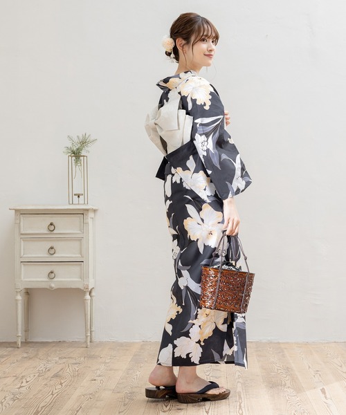 Honeys（ハニーズ）の「浴衣（浴衣・レディース・グレー/ホワイト系その他2/ブラック系その他/アイボリー/ベージュ/ホワイト系その他3/ライトグレー/ホワイト系その他/パープル系その他・F）」の16枚目の写真