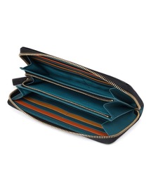 【未使用】ヴィヴィアン カラーブロック 長財布 ラウンド オーブ ロゴ グリーン Vivienne Westwood 長財布 メンズ 財布 ヴィヴィアン ウエスト