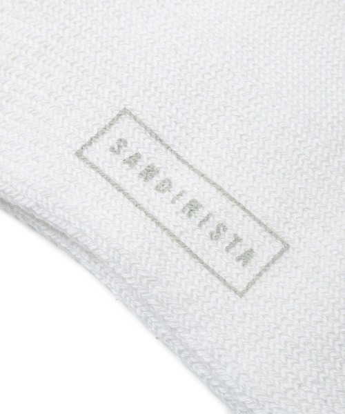 DAILY STANDARD by SANDINISTA（デイリースタンダードバイサンディニスタ）の「Daily Organic Cotton Socks / オーガニックコットンリブソックス（ソックス/靴下・メンズ・ホワイト/ブラック・FREE）」の4枚目の写真